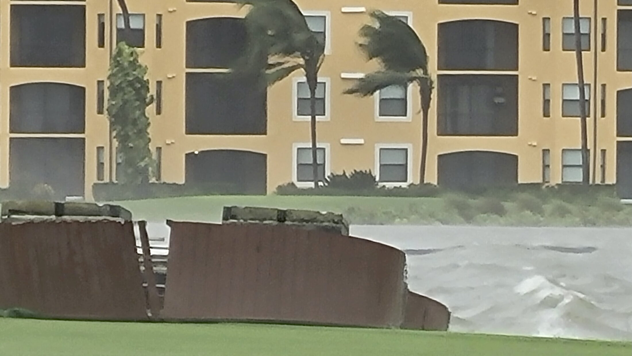 damaged target green at Benita National